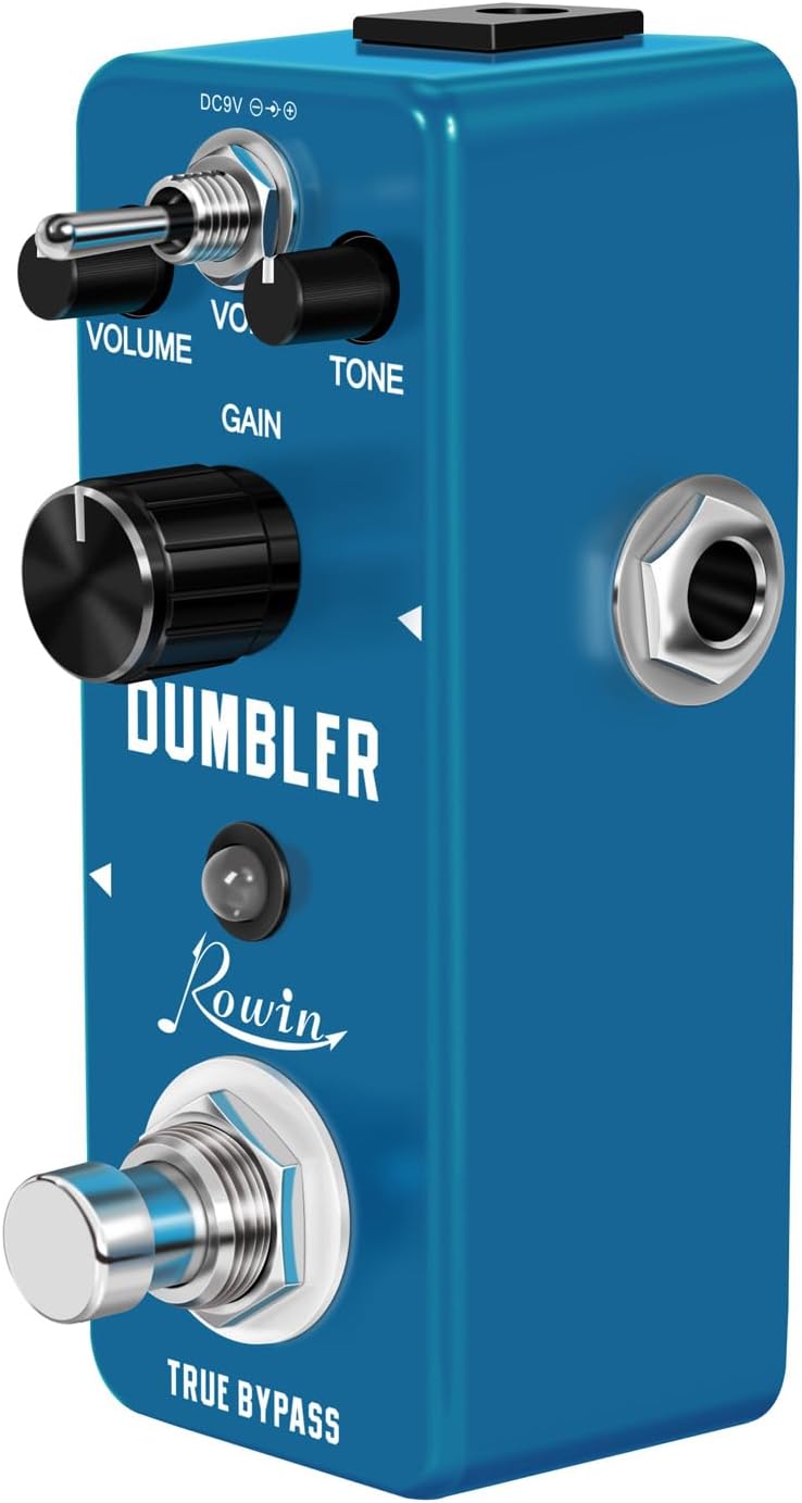 IOppWin Rowin LEF-315 Dumbler Overdrive Pedal – Mini Analog Dumble Amp Simulator with Gain, Tone, Volume & Voice Controls, Classic Overdrive Tone, True Bypass, Metal Shell – Ideal for Beginners - Image 4